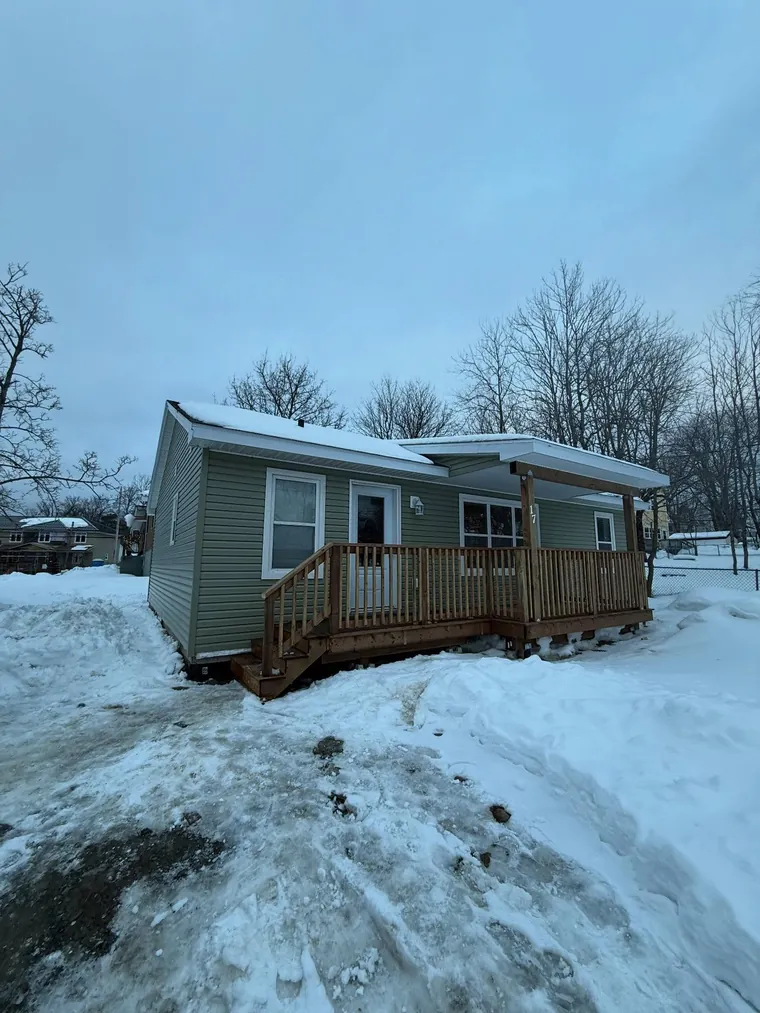 Exterior renovation of a Nova Scotia home with new deck